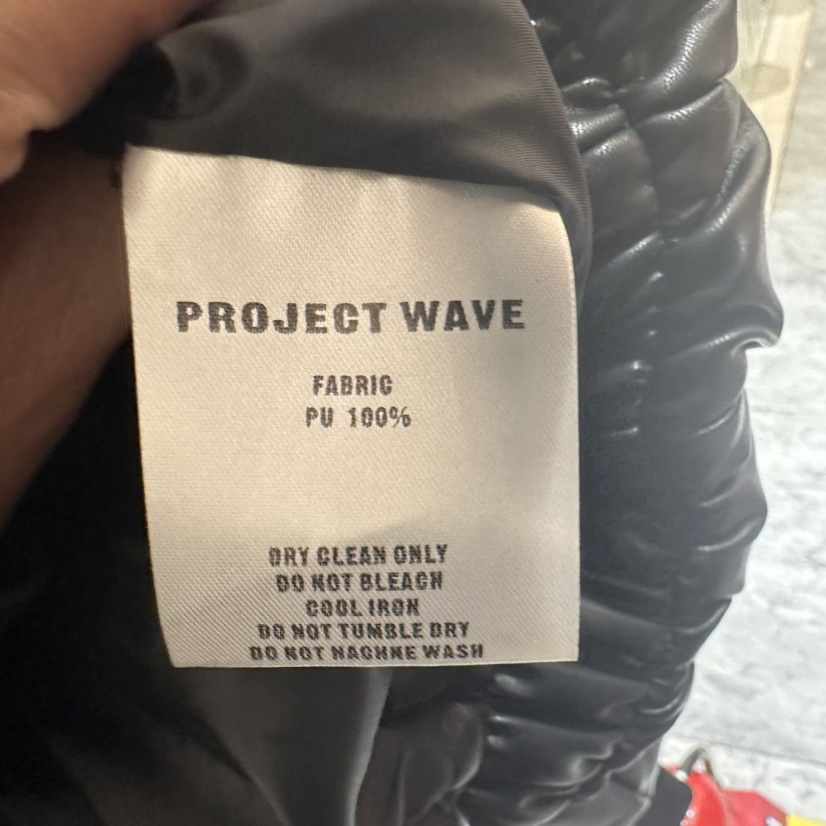 PROJECT WAVE-P韓國直郵㊣女裝新品人氣真品25秋冬休閑皮衣PROJECT WAVE皮衣