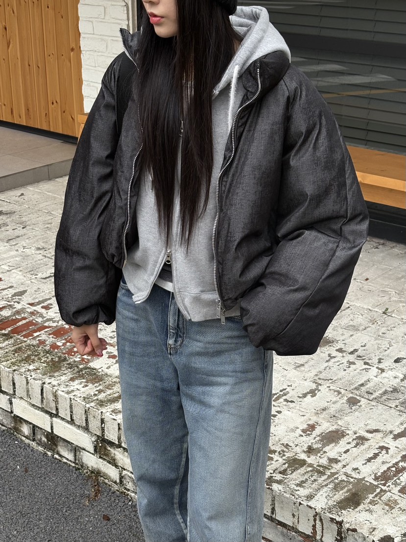 Verbena韓國代購㊣女士新款推薦熱賣休閑人氣短款羽絨服填充Verbena短款羽絨服