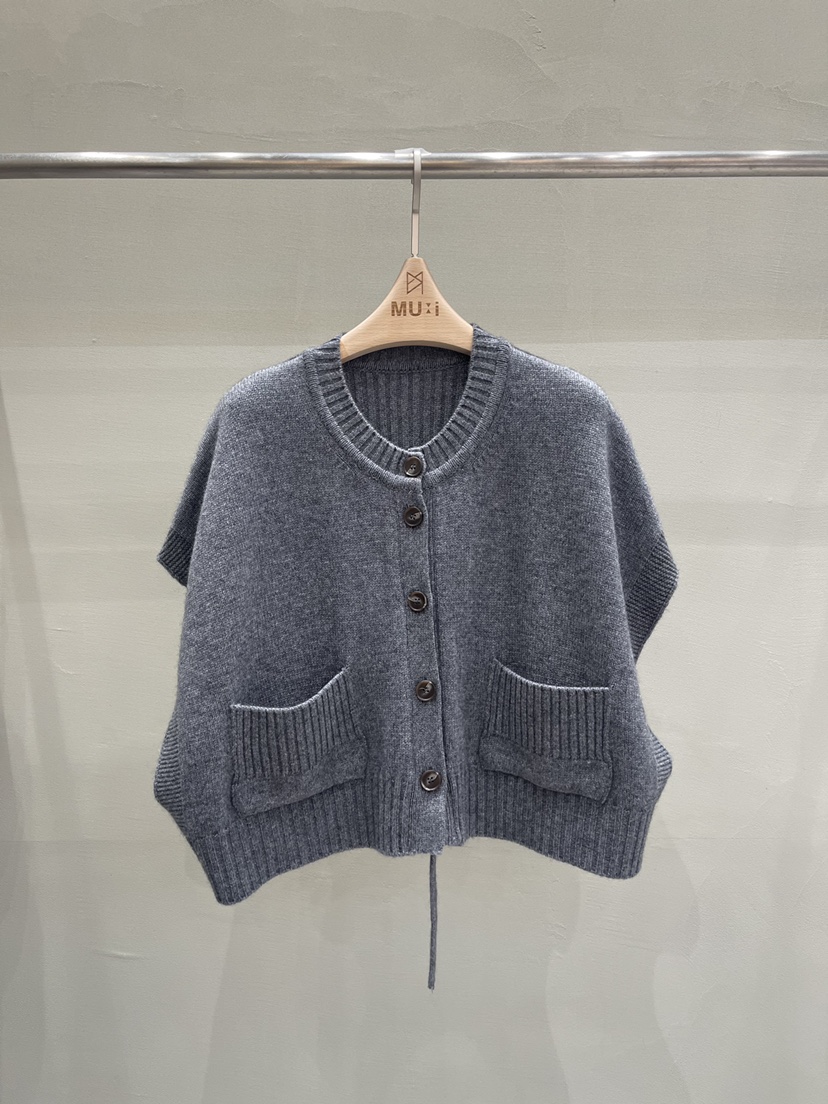 THE MUI東大門㊣代購女裝新品熱賣25秋冬職業真品針織衫拼色THE MUI針織衫圖色2