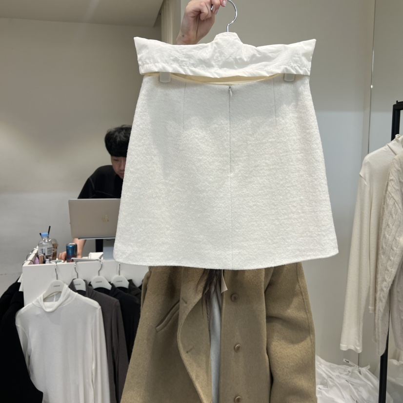 JINSIM東大門㊣實拍女士新款真品推薦25秋冬熱賣人氣短裙羊毛JINSIM短裙