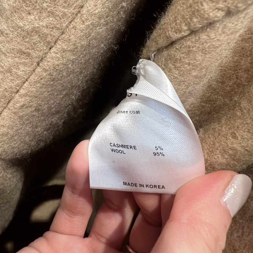 JINSIM韓國直郵㊣女裝新品時尚推薦休閑職業熱賣中長款大衣JINSIM中長款大衣