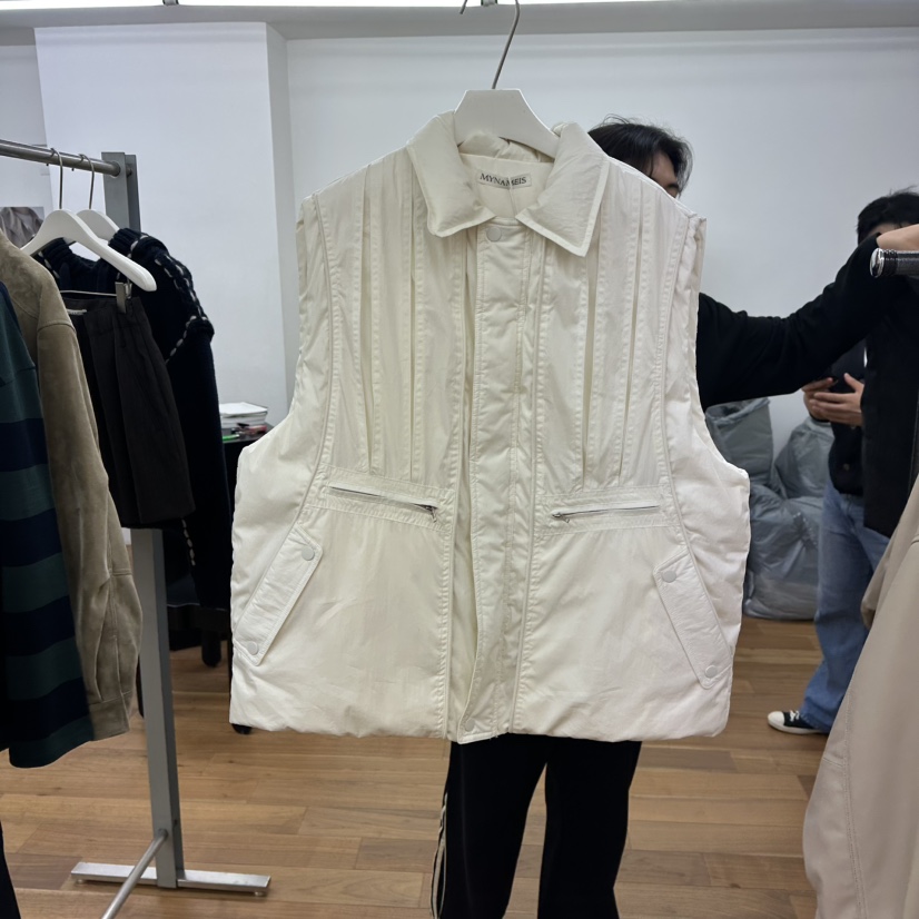 MYNAMEIS韓國直郵㊣女士新品職業熱賣人氣時尚推薦休閑馬甲MYNAMEIS馬甲