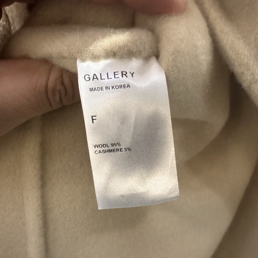 GALLERY-P韓國直郵㊣女士新款推薦時尚中長款大衣手工制作GALLERY中長款大衣
