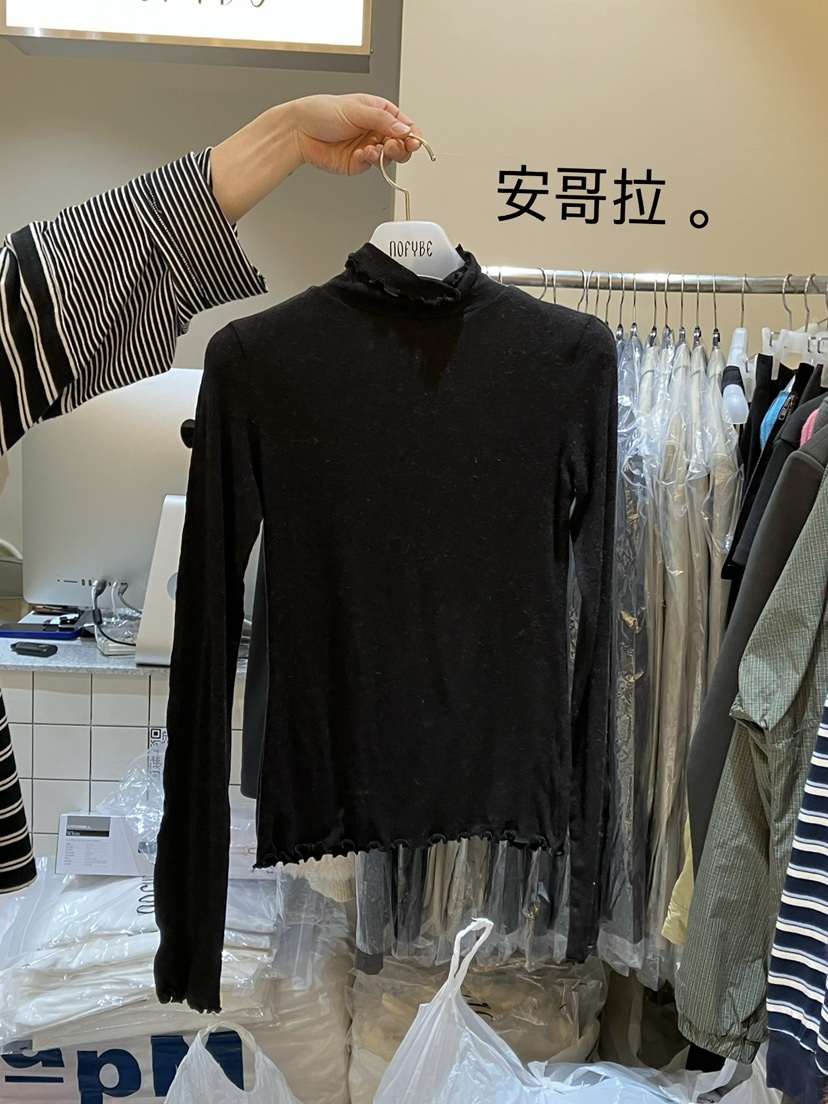 NOFYBE東大門㊣直郵女裝新款真品熱賣職業休閑長袖T恤安哥拉NOFYBE長袖T恤圖色3