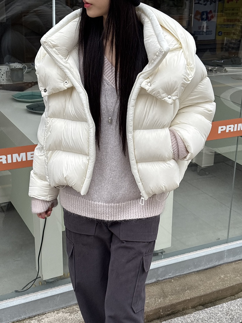 Verbena東大門㊣代購女裝新款休閑職業短款羽絨服填充鵝絨棉Verbena短款羽絨服