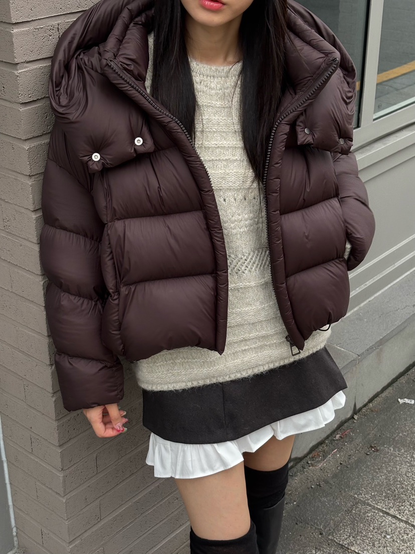 Verbena東大門㊣代購女裝新款休閑職業短款羽絨服填充鵝絨棉Verbena短款羽絨服