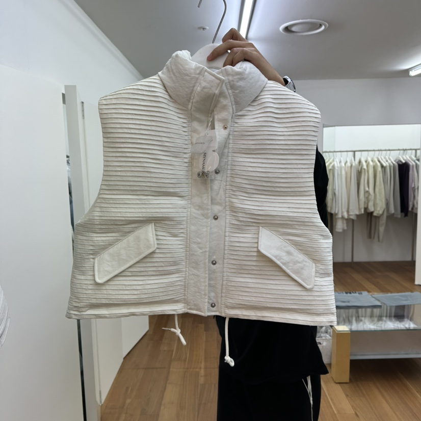 MYNAMEIS韓國代購㊣女裝新款熱賣真品職業人氣推薦休閑馬甲MYNAMEIS馬甲