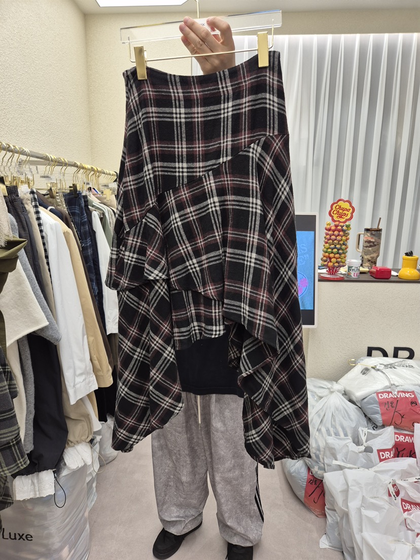 DRAWING東大門㊣直郵女裝新品時尚熱賣職業25秋冬休閑真品長裙DRAWING長裙