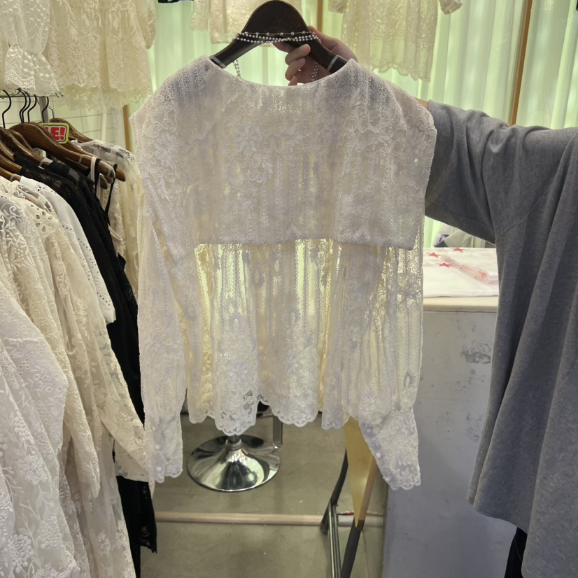 VIVI MARKET東大門㊣直郵女裝新款休閑人氣真品襯衫蕾絲衫VIVI MARKET襯衫/蕾絲衫