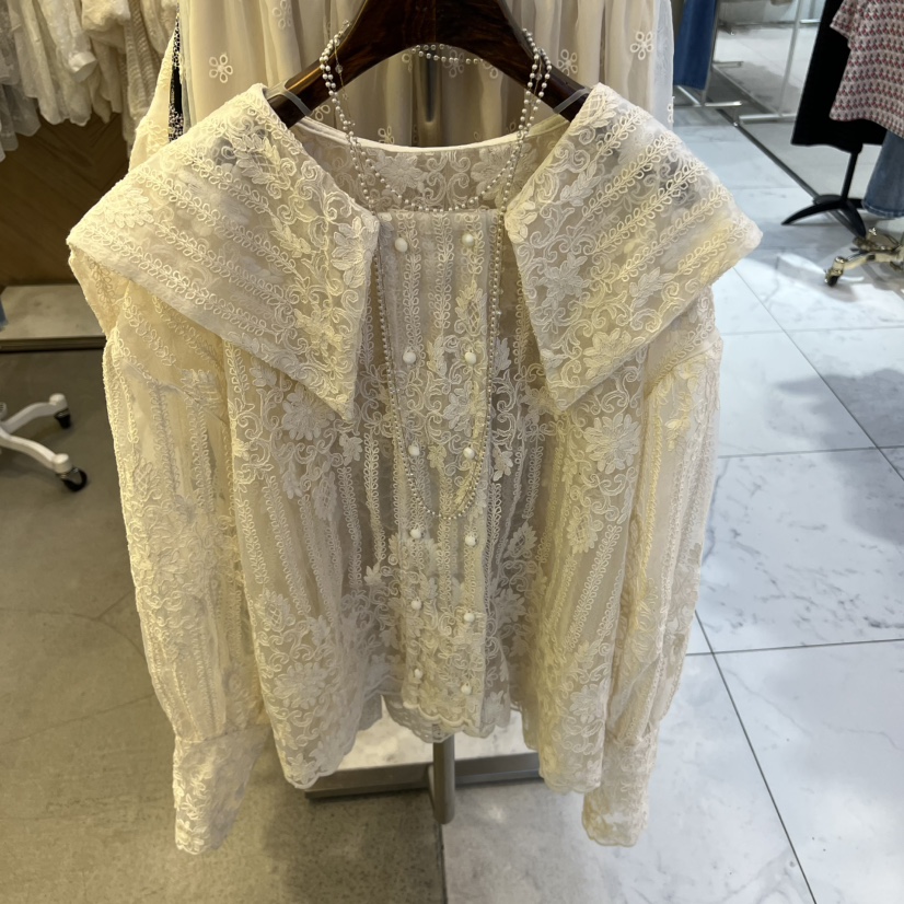 VIVI MARKET東大門㊣直郵女裝新款休閑人氣真品襯衫蕾絲衫VIVI MARKET襯衫/蕾絲衫圖色1