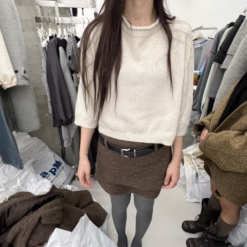 BREATHE韓國直郵㊣女裝新品時尚熱賣職業休閑真品針織衫狐貍BREATHE針織衫圖色3