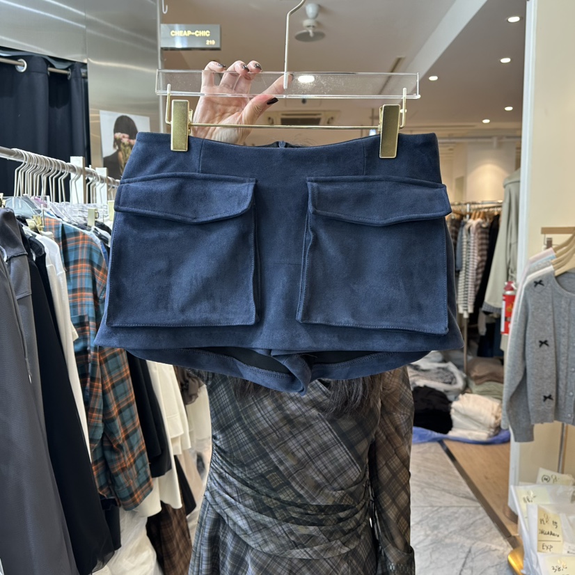 CHEAP-CHIC東大門㊣代購女裝新款熱賣休閑25秋冬真品裙褲口袋CHEAP-CHIC/CHARLES THE SECOND裙褲圖色2