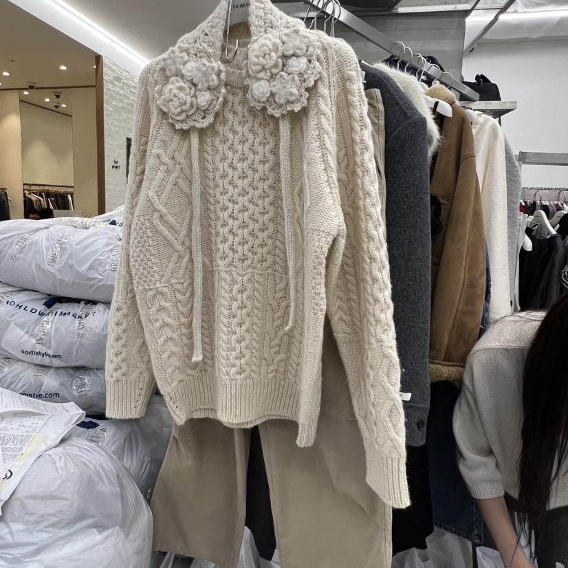 BREATHE東大門㊣直郵女士新品真品人氣熱賣時尚針織衫不含圍巾BREATHE針織衫圖色2