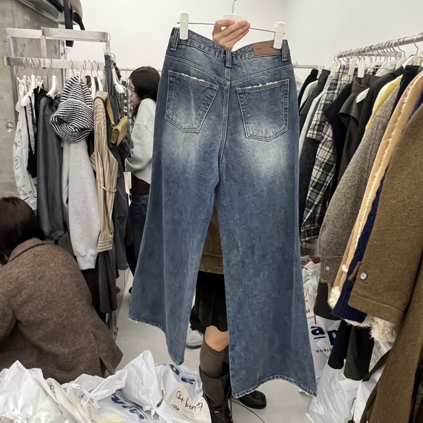 BREATHE東大門㊣代購女士新品人氣時尚真品25秋冬休閑牛仔褲BREATHE牛仔褲
