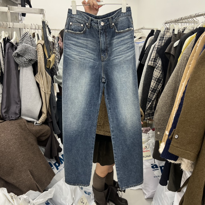 BREATHE東大門㊣代購女士新品人氣時尚真品25秋冬休閑牛仔褲BREATHE牛仔褲