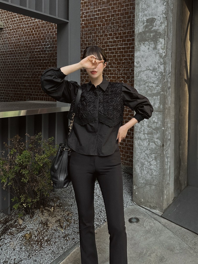 81 MARKET-L東大門㊣代購女裝新款熱賣時尚人氣襯衫蕾絲衫81 MARKET-L襯衫/蕾絲衫