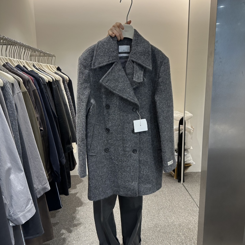 ALTER韓國代購㊣女士新品時尚職業熱賣休閑推薦25秋冬中長款大衣Alter中長款大衣圖色1