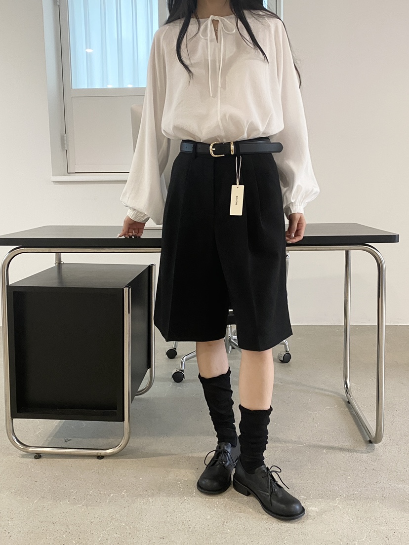 BOHEME韓國代購㊣女裝新款職業時尚熱賣25秋冬人氣短褲羊毛BOHEME短褲
