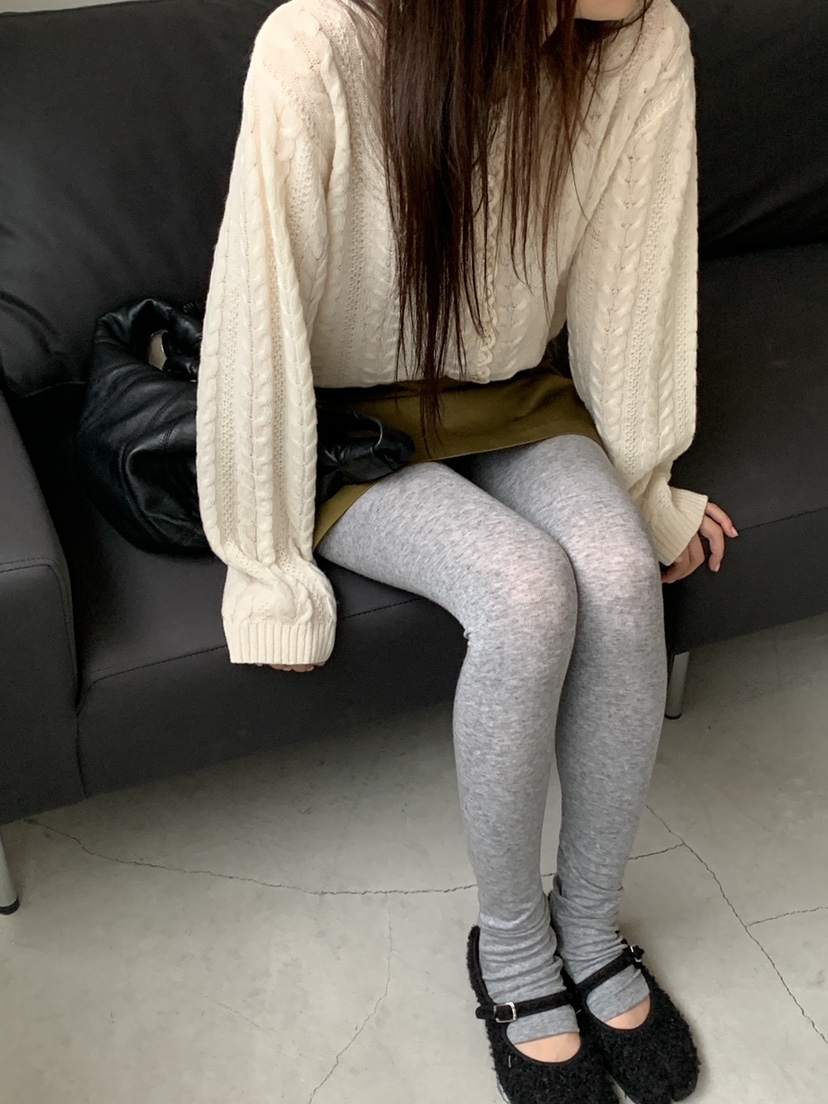 LOGARDEN東大門㊣直郵女士新款職業打底褲鯊魚褲羊毛緊身緊身褲LO GARDEN打底褲/鯊魚褲