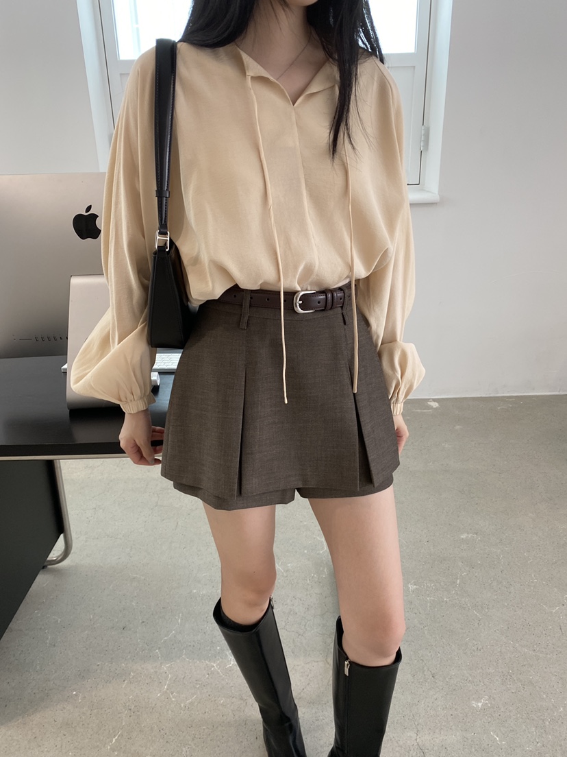 BOHEME東大門㊣代購女裝新品休閑25秋冬推薦時尚人氣真品裙褲BOHEME裙褲