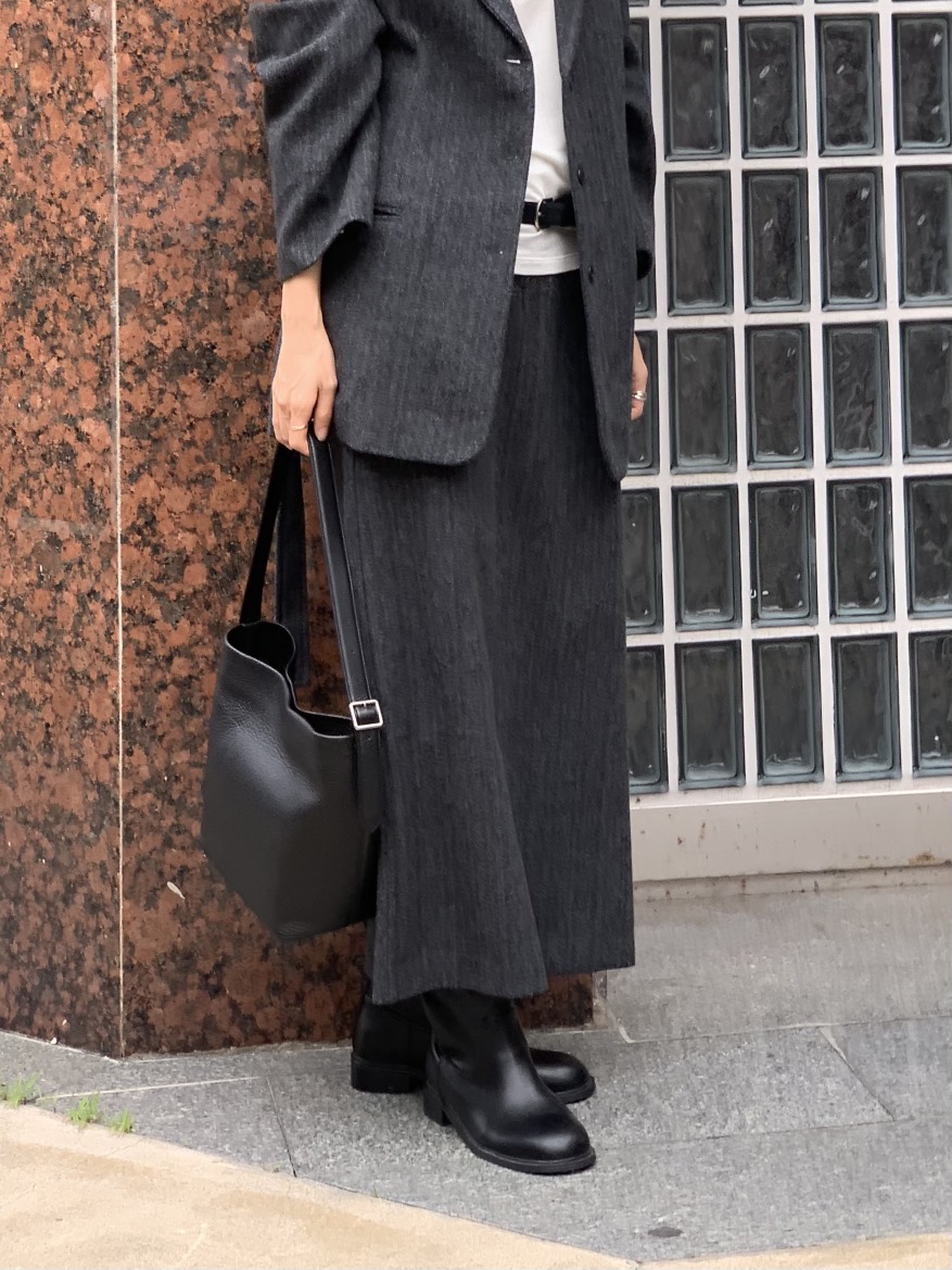 BAKING POWDER東大門㊣代購女裝新款真品職業休閑25秋冬長裙棉BAKING POWDER長裙
