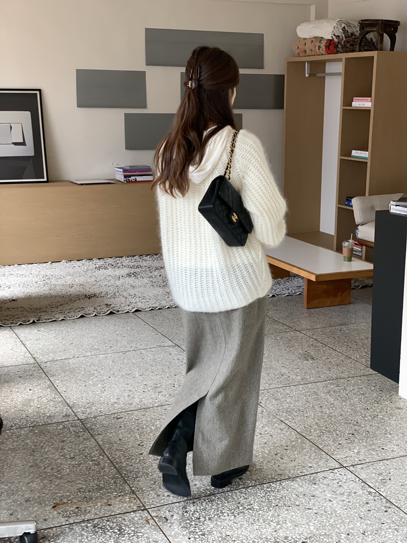 BAKING POWDER東大門㊣代購女裝新款真品職業休閑25秋冬長裙棉BAKING POWDER長裙