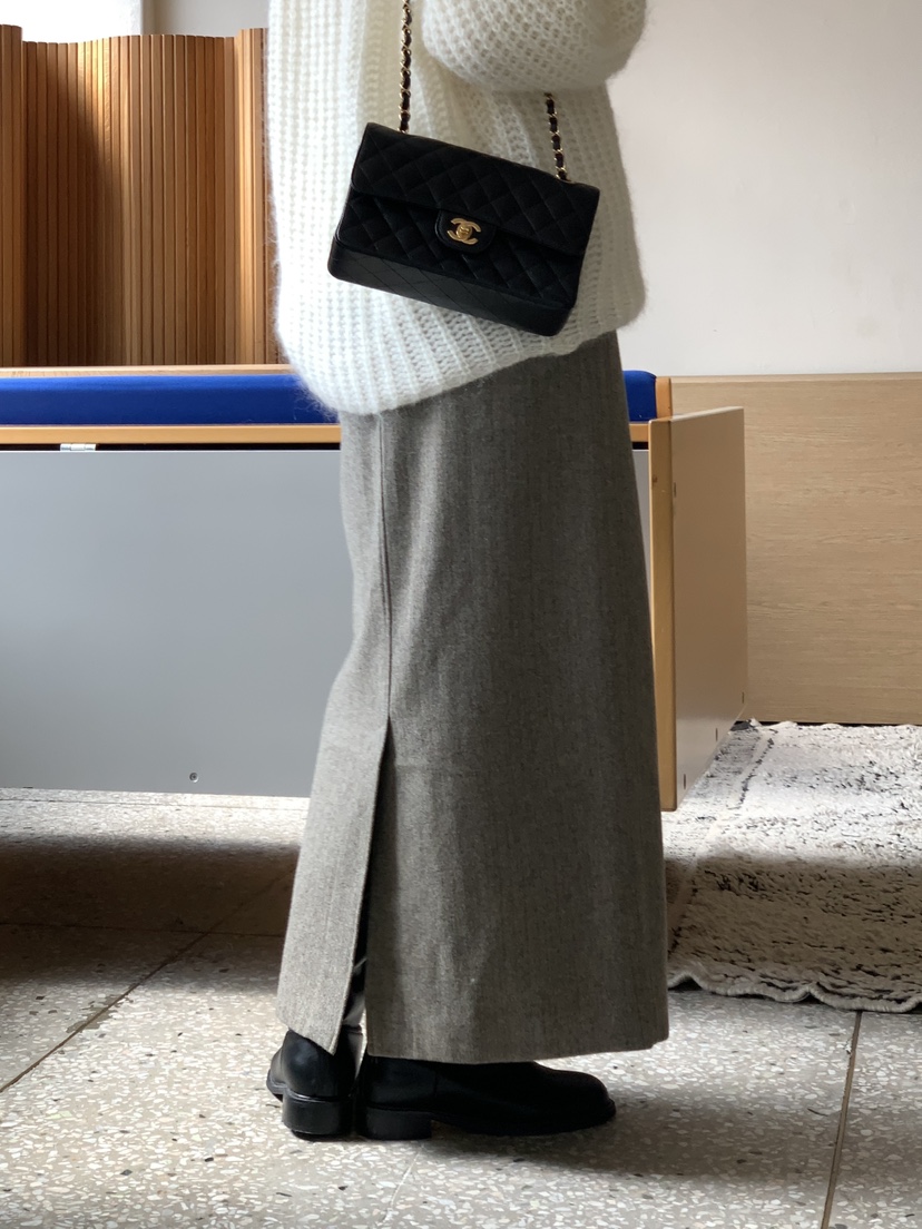 BAKING POWDER東大門㊣代購女裝新款真品職業休閑25秋冬長裙棉BAKING POWDER長裙
