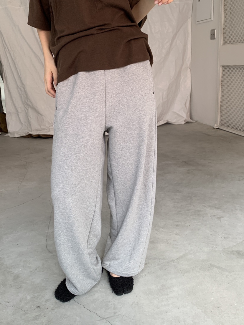LOGARDEN韓國代購㊣女裝新品人氣真品熱賣推薦休閑褲毛圈布LO GARDEN休閑褲
