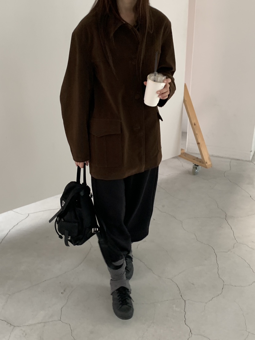 LOGARDEN韓國代購㊣女裝新品人氣真品熱賣推薦休閑褲毛圈布LO GARDEN休閑褲