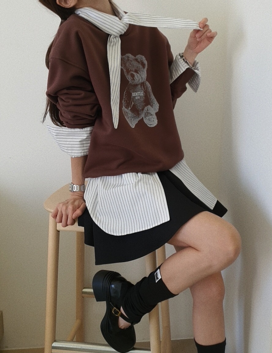 GENTLE B/LOVENTINA韓國代購㊣女裝新品25秋冬職業人氣衛衣GENTLE B/LOVENTINA衛衣