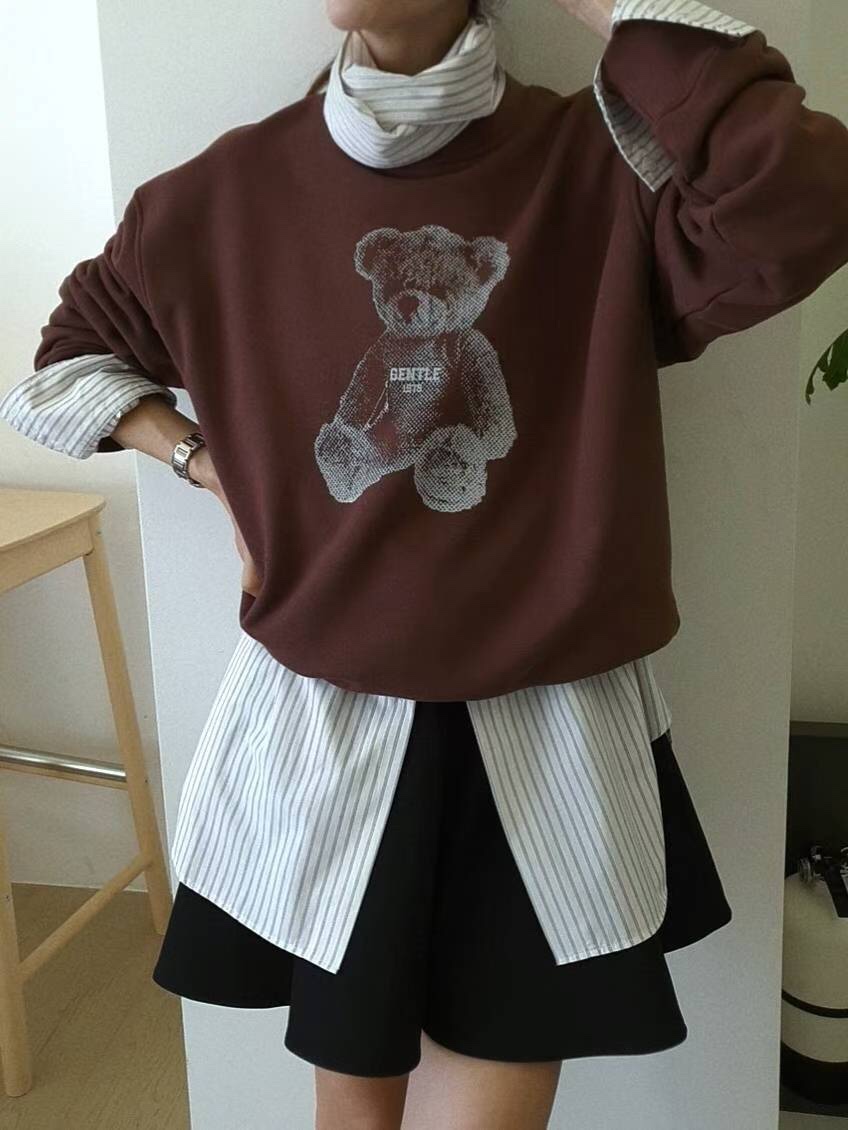 GENTLE B/LOVENTINA韓國代購㊣女裝新品25秋冬職業人氣衛衣GENTLE B/LOVENTINA衛衣圖色1