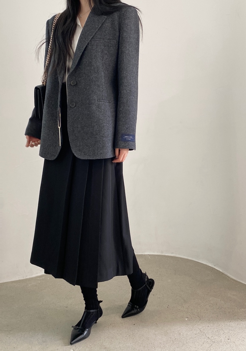 BOHEME東大門㊣代購女士新款25秋冬休閑時尚推薦夾克羊駝毛BOHEME夾克