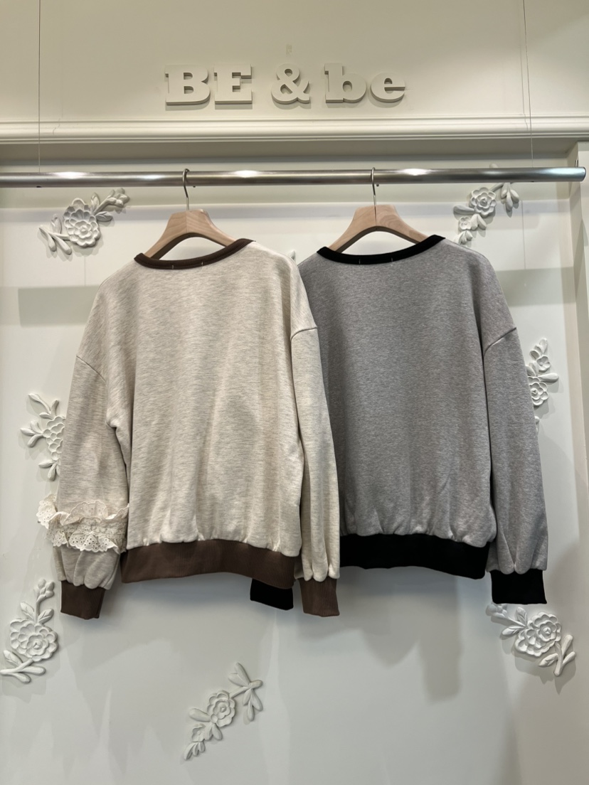BE&BE東大門㊣代購女裝新款真品熱賣推薦休閑25秋冬衛衣BE&be衛衣