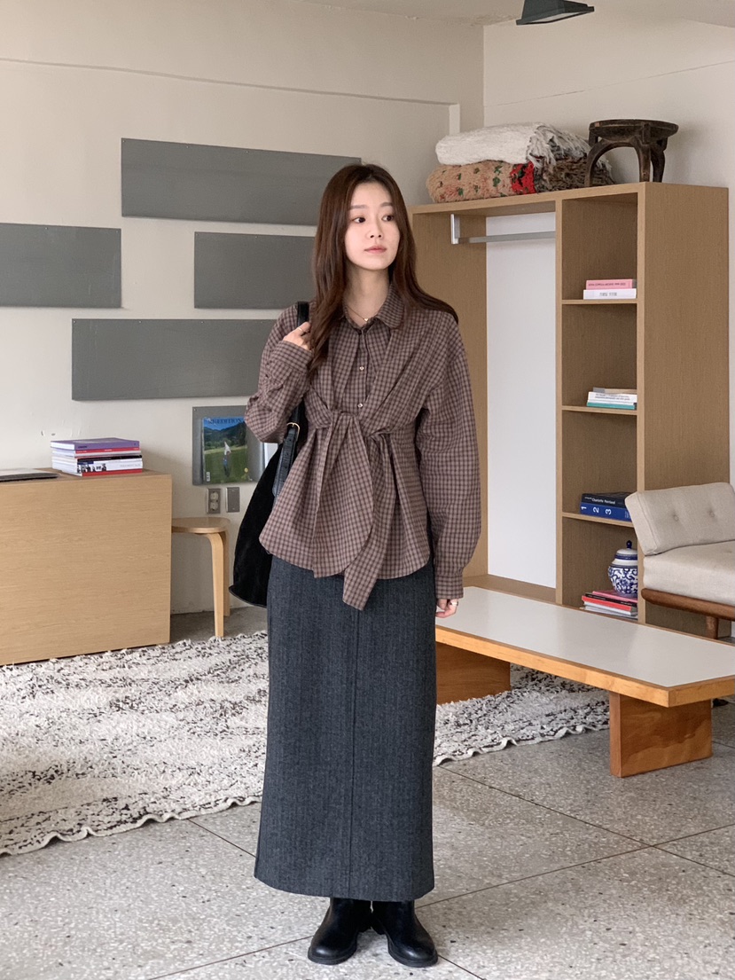 BAKING POWDER東大門㊣代購女裝新品25秋冬人氣襯衫蕾絲衫BAKING POWDER襯衫/蕾絲衫