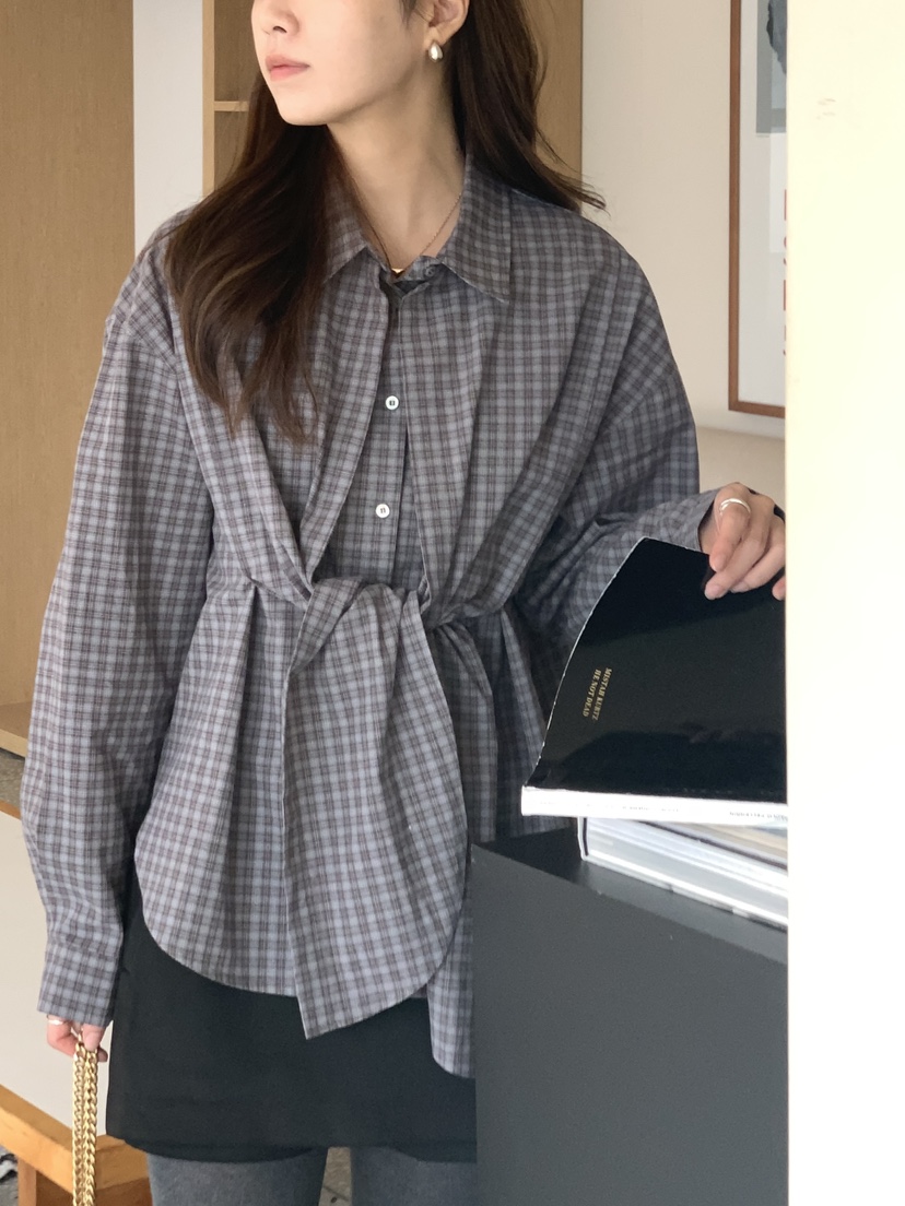 BAKING POWDER東大門㊣代購女裝新品25秋冬人氣襯衫蕾絲衫BAKING POWDER襯衫/蕾絲衫