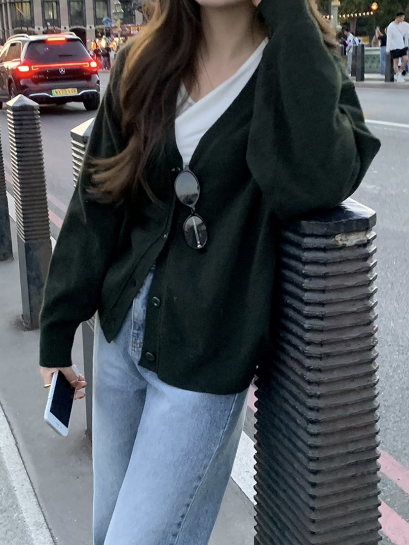 WOOD韓國直郵㊣女裝新款職業熱賣推薦25秋冬針織衫羊毛開衫WOOD針織衫