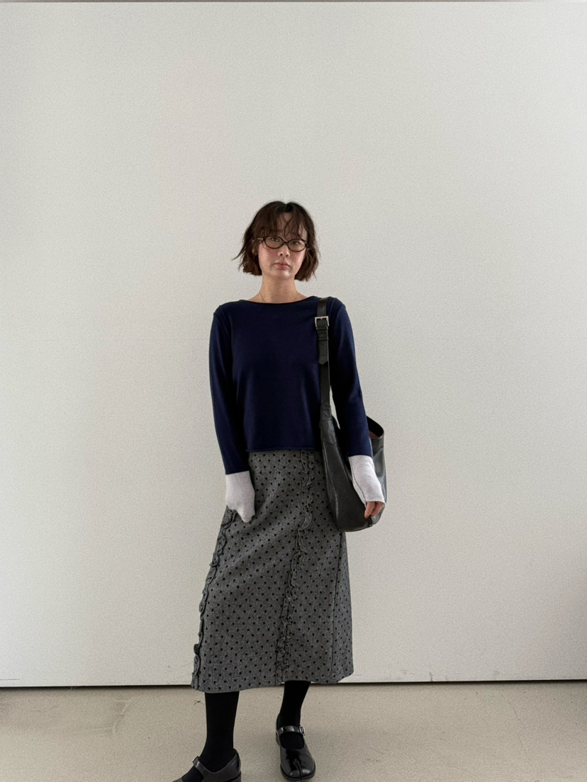 OLI SEOUL東大門㊣直郵女裝新品25秋冬推薦時尚半身裙中短裙OLI SEOUL半身裙/中短裙