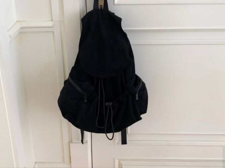 TROUVAILLE東大門㊣直郵女士新品真品休閑職業雙肩背包絨面革TROUVAILLE雙肩背包