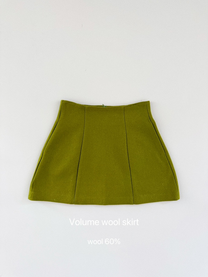 OLI SEOUL韓國代購㊣女裝新品推薦時尚真品休閑熱賣短裙羊毛OLI SEOUL短裙圖色1