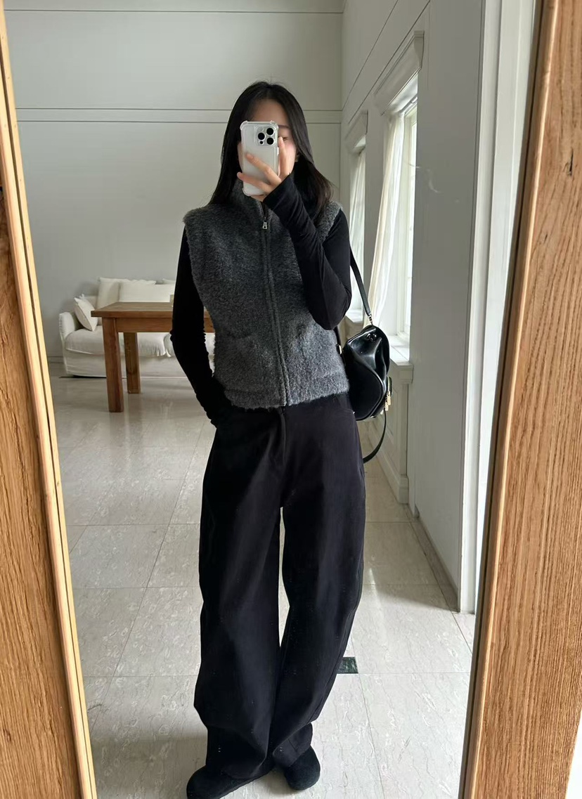 LE VASE韓國代購㊣女士新品推薦25秋冬熱賣時尚人氣休閑褲LE VASE休閑褲圖色1