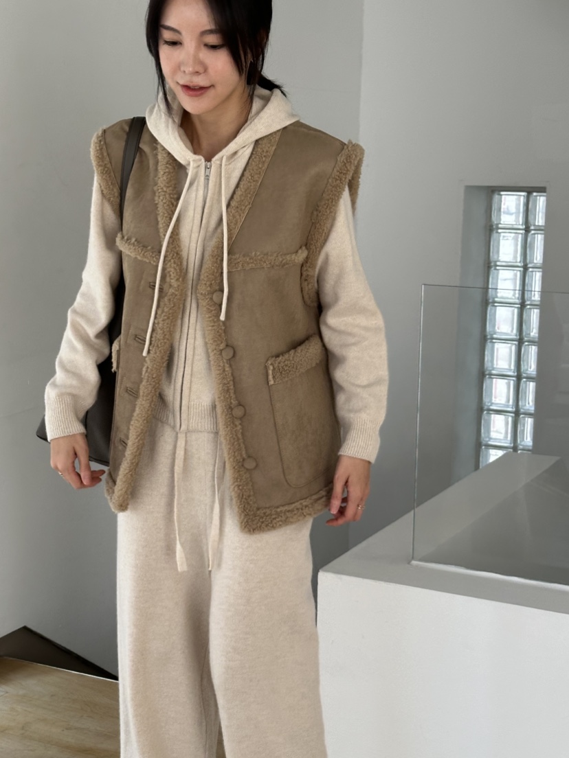 LE VASE韓國代購㊣女士新款真品熱賣職業人氣馬甲兩面可穿LE VASE馬甲