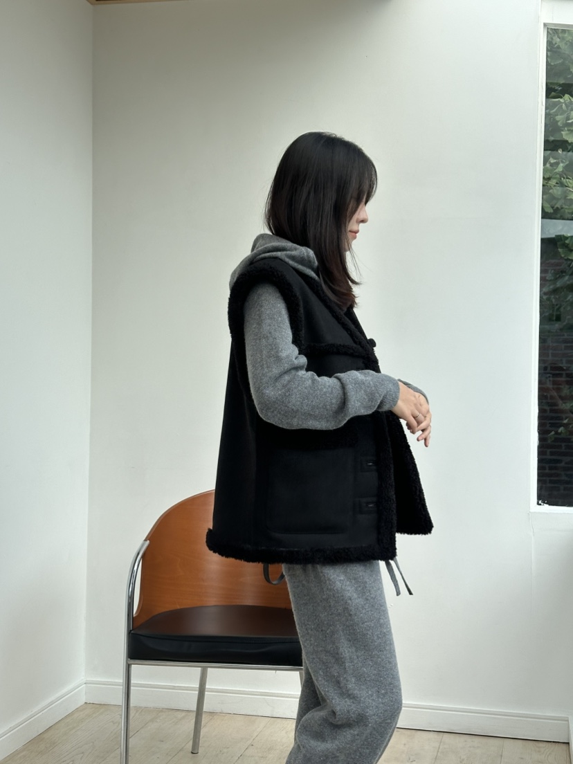 LE VASE韓國代購㊣女士新款真品熱賣職業人氣馬甲兩面可穿LE VASE馬甲