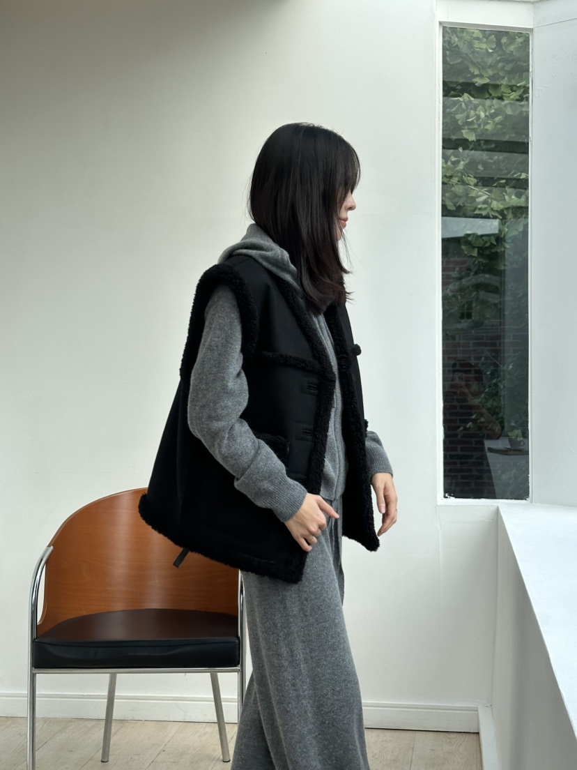 LE VASE韓國代購㊣女士新款真品熱賣職業人氣馬甲兩面可穿LE VASE馬甲