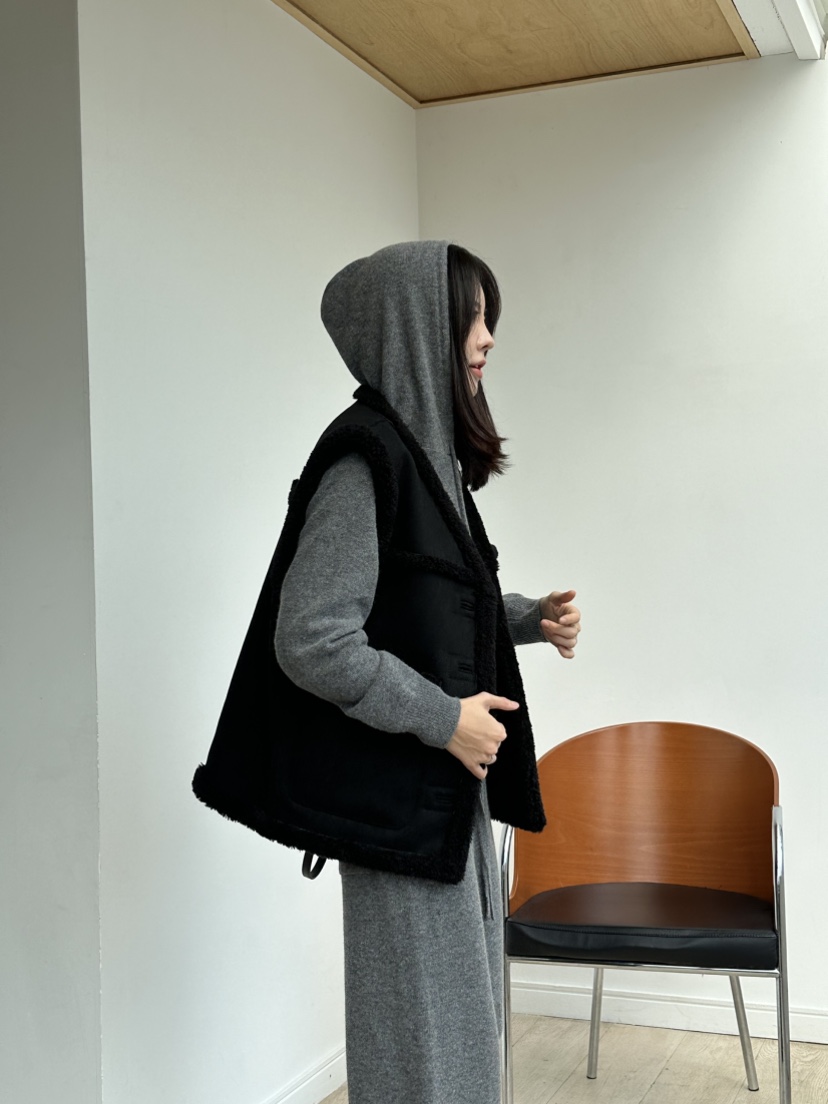 LE VASE韓國代購㊣女士新款真品熱賣職業人氣馬甲兩面可穿LE VASE馬甲