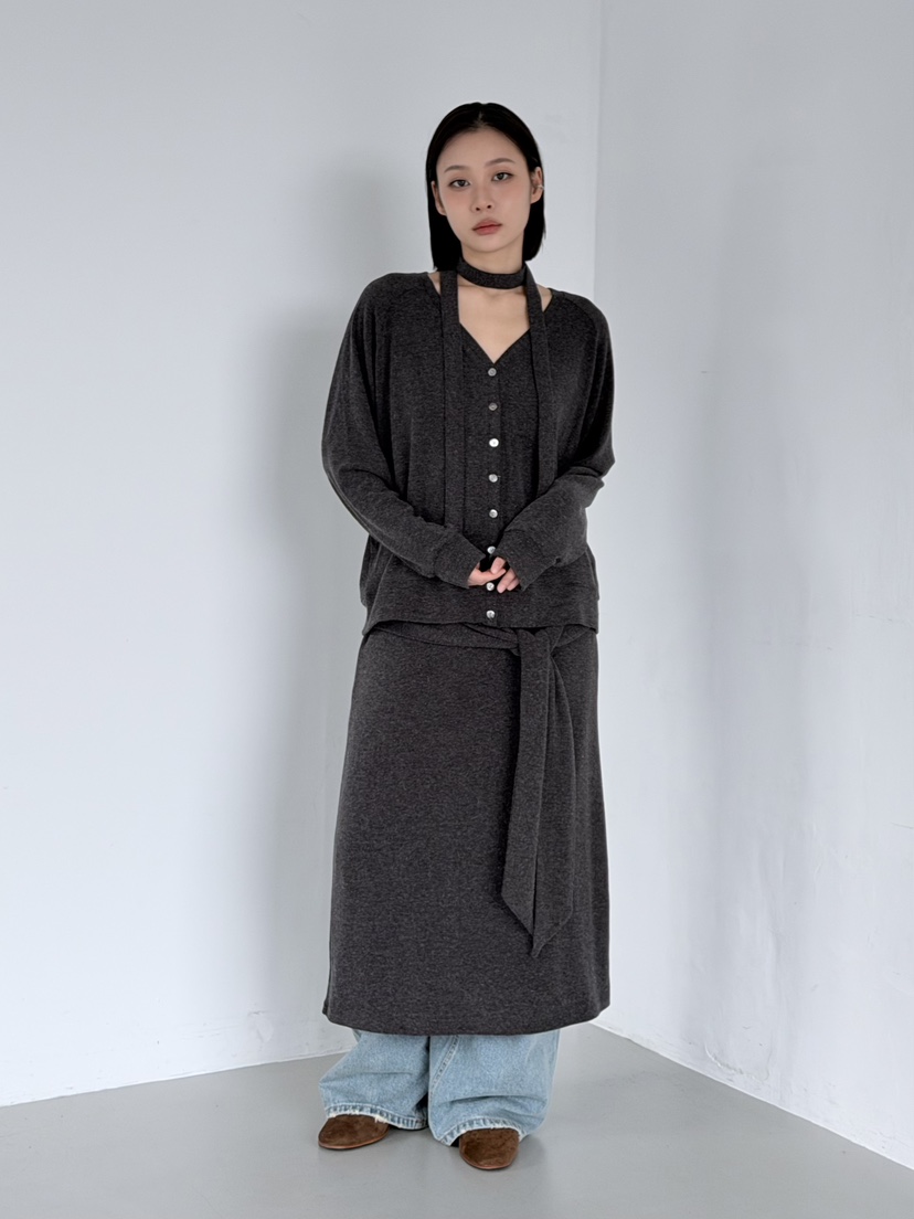 KARE/WEREPIECE韓國代購㊣女士新品休閑職業熱賣針織衫含脖帶KARE/WEREPIECE針織衫