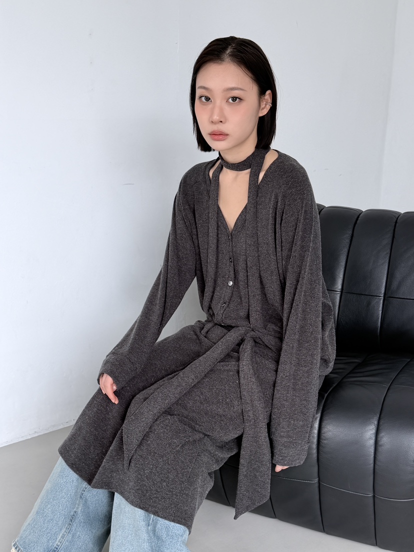 KARE/WEREPIECE韓國代購㊣女士新品休閑職業熱賣針織衫含脖帶KARE/WEREPIECE針織衫
