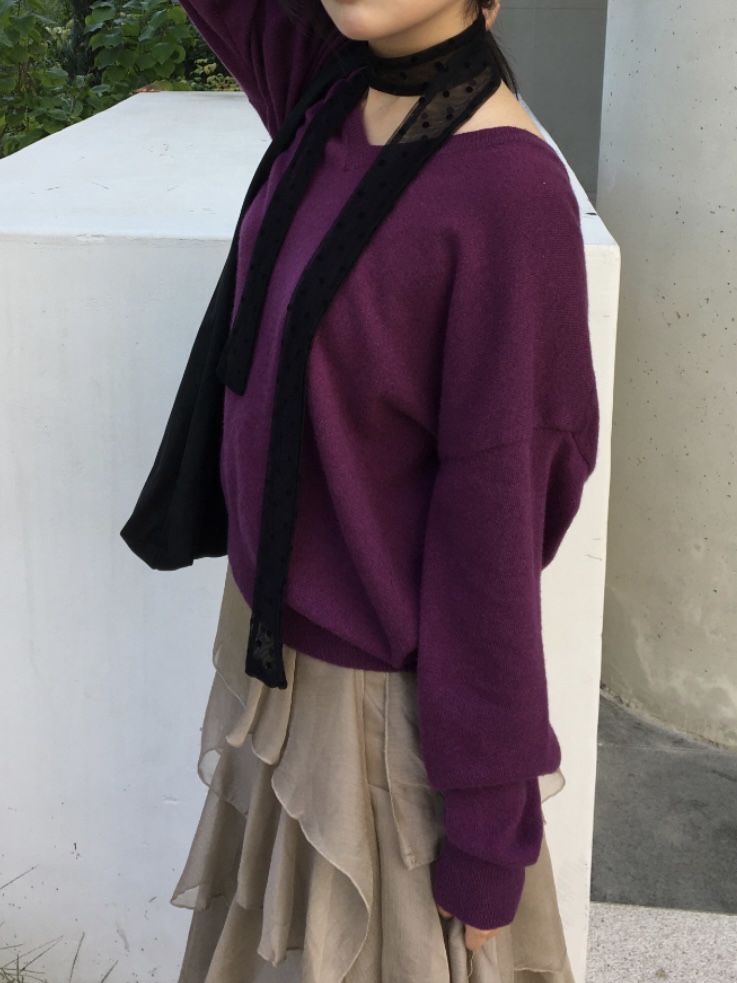 WOOD韓國代購㊣女士新款真品時尚人氣推薦25秋冬針織衫羊絨WOOD針織衫