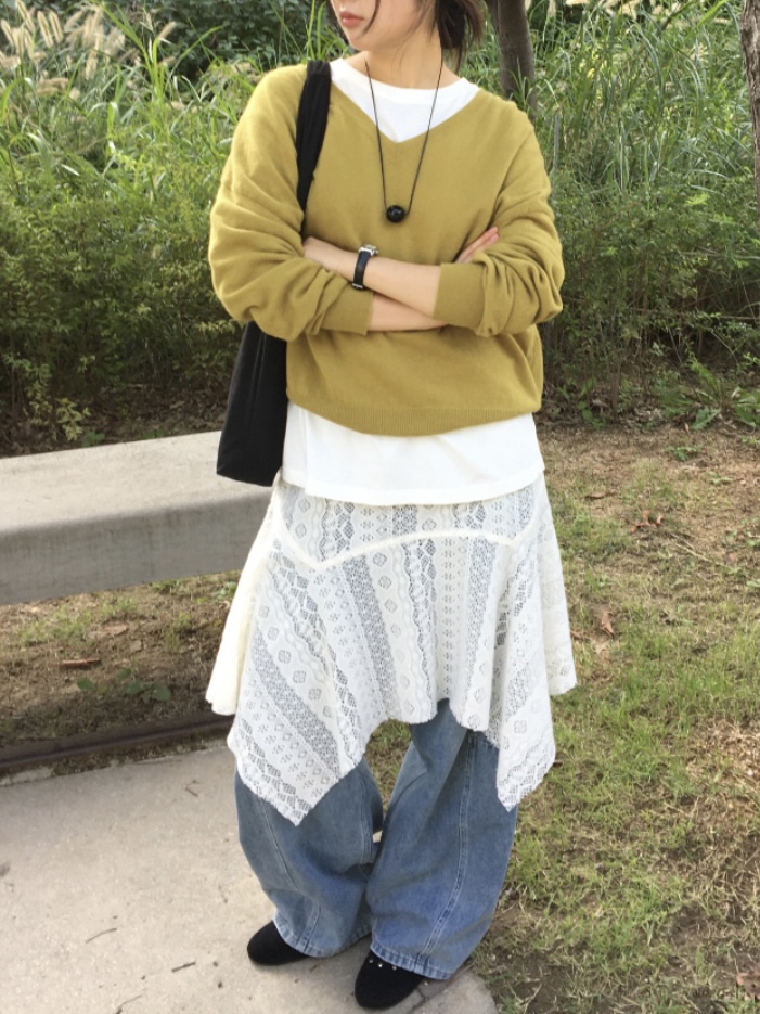 WOOD韓國代購㊣女士新款真品時尚人氣推薦25秋冬針織衫羊絨WOOD針織衫