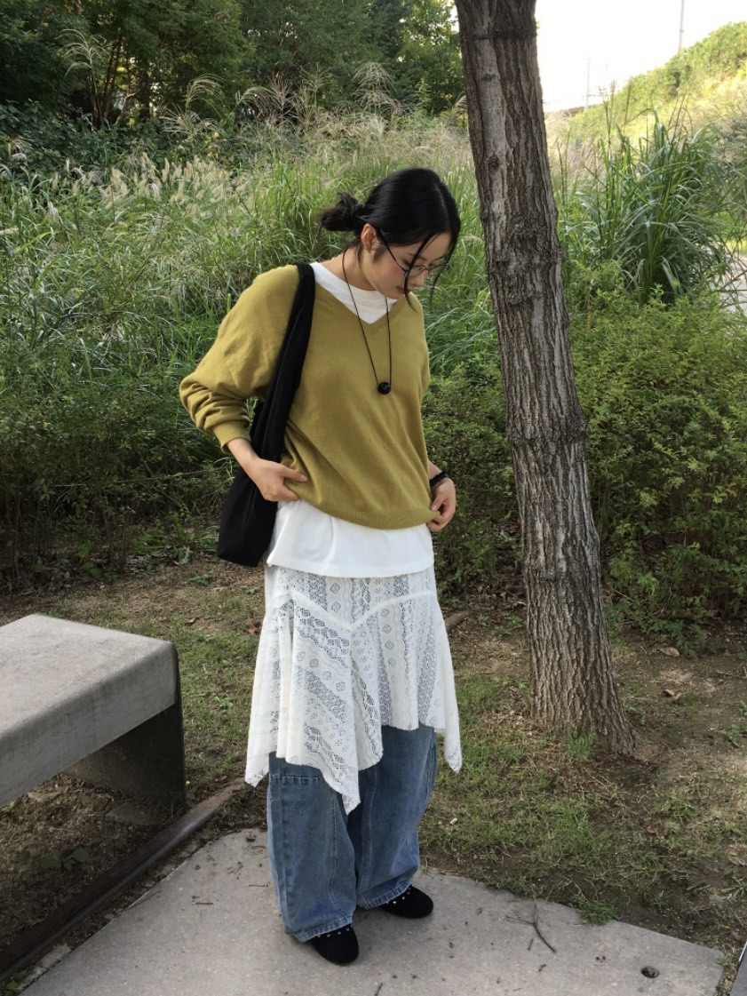 WOOD韓國代購㊣女士新款真品時尚人氣推薦25秋冬針織衫羊絨WOOD針織衫