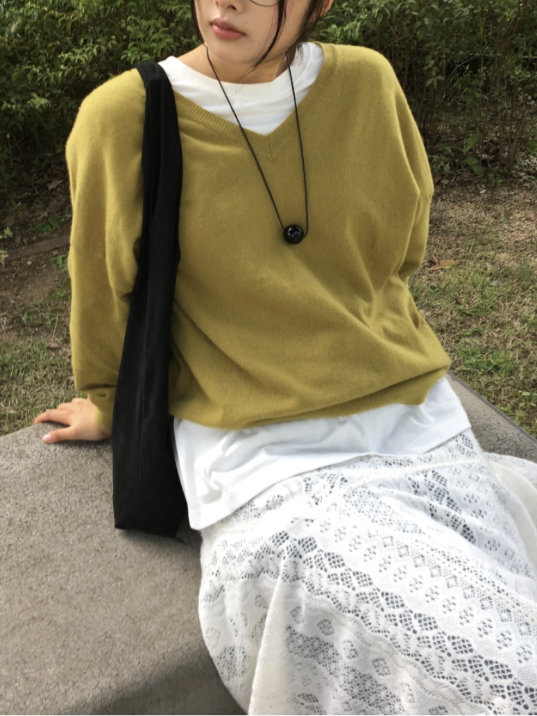 WOOD韓國代購㊣女士新款真品時尚人氣推薦25秋冬針織衫羊絨WOOD針織衫